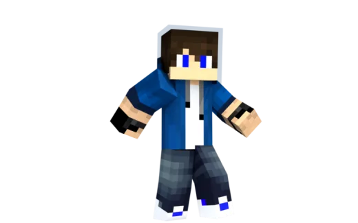 an image of a minecraft male in a blue shirt