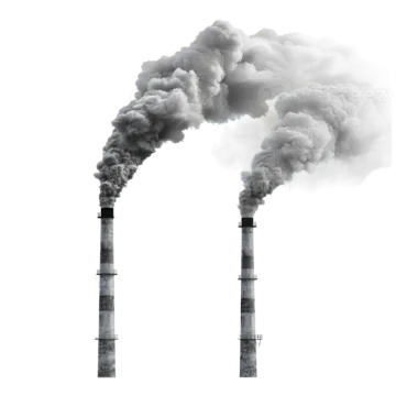 a factory with smoke coming out of it