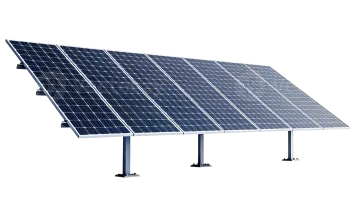 a solar panel on a white background