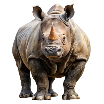 a close up of a rhino