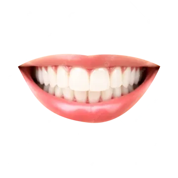 a woman's mouth with white teeth