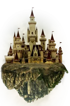 a castle on top of a mountain