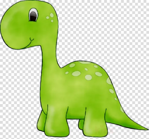 a green dinosaur with spots on it's back