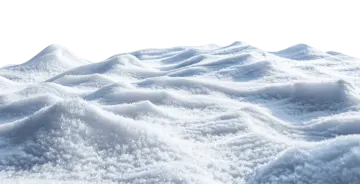the snow is white