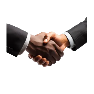 two men shaking hands