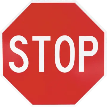 a red stop sign