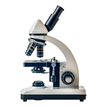 an image of a microscope on a white background