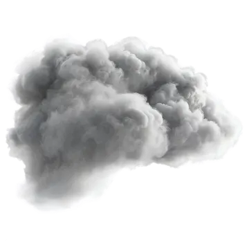 smoke cloud isolated on white background