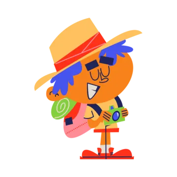 a person in a hat and glasses holding a cell
