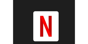 a black and white logo with the letter n