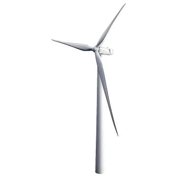 a wind turbine on a white background