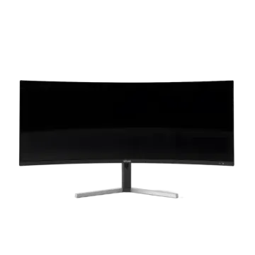 a computer monitor on a white background