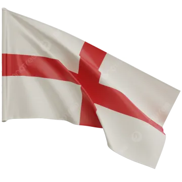 the flag of england flying in the wind