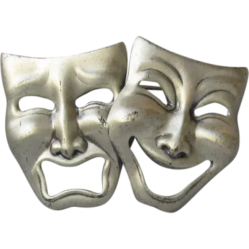 a pair of comedy masks