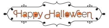 the word happy halloween on a white background