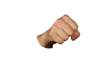 a hand with a fist in the middle of it