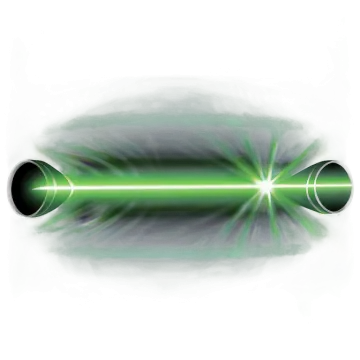 an image of a green laser on a white background