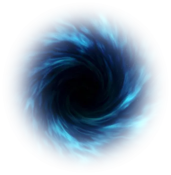 a blue vortex on a white background