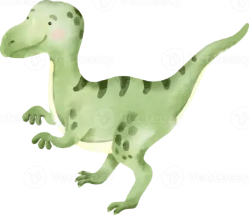 a watercolor drawing of a dinosaur