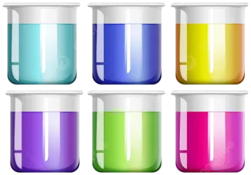 a set of colored glass jars with lids
