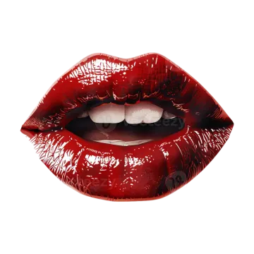 a woman's lips with red lipstick