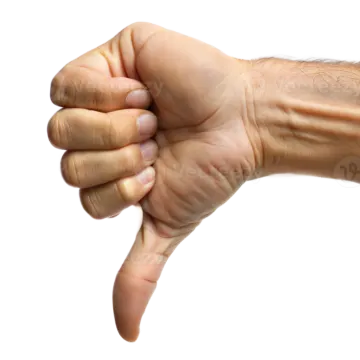 a person's hand showing the thumbs of their fingers