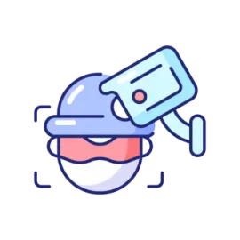a person with a camera on their head