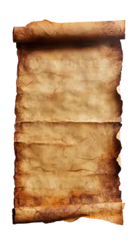 a piece of old paper on a white background