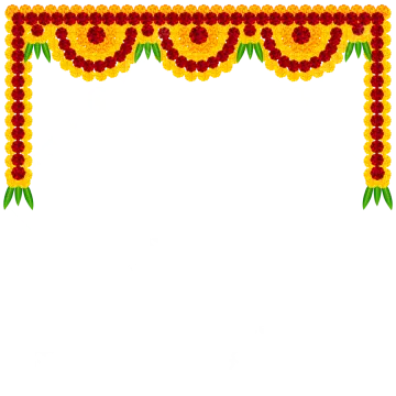 a frame with flowers and leaves on it
