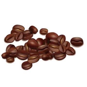 a pile of coffee beans