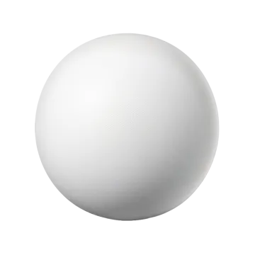 a white ball with a shadow on it