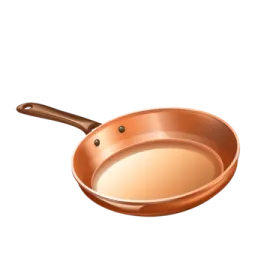 a frying pan on a white background