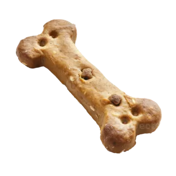 a dog bone on a white background