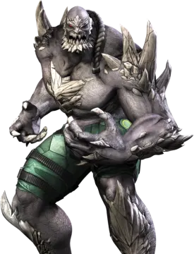 an image of a monster with horns and fangs