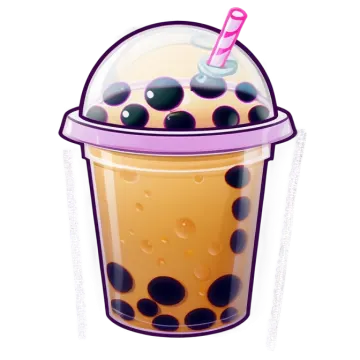a drink in a plastic cup with a straw
