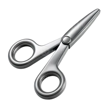 a pair of scissors on a white background