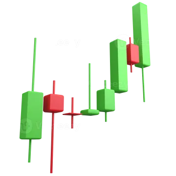 a green and red bar chart on a white background