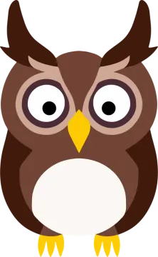 an owl with big eyes