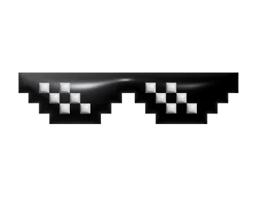 a pair of glasses on a white background