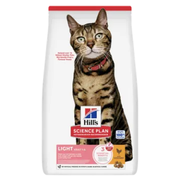 hill's science plan light adult cat food