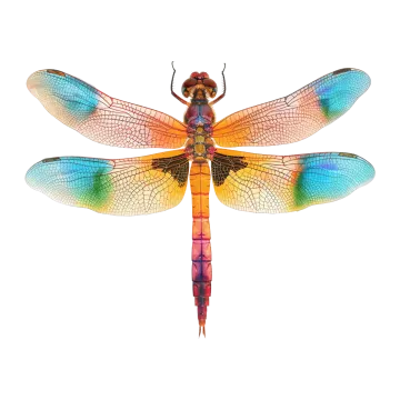 a colorful dragon on a white background