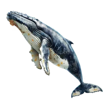 a blue whale jumping in the air with its mouth open