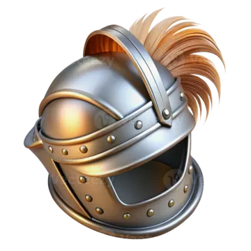 an illustration of a medieval helmet