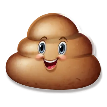 illustration of a smiling potato on a white background