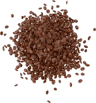 a pile of coffee beans