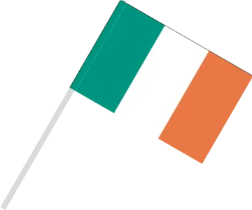 the irish and irish flags