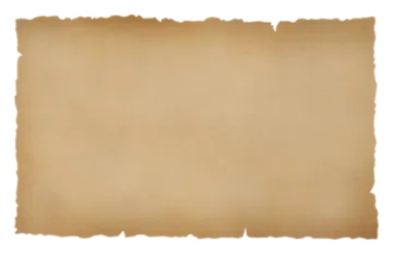 a piece of brown paper on a white background