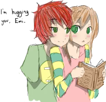 i'm hug you, e