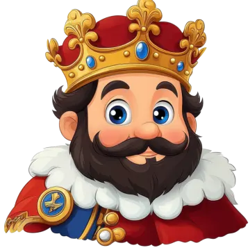 illustration of a king on a white background vector