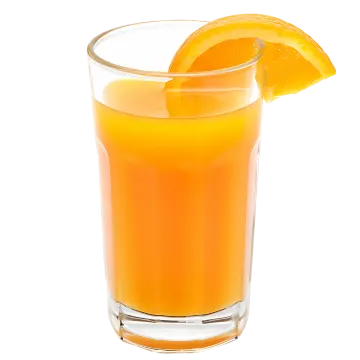 orange juice in a glass